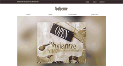 Desktop Screenshot of bohemeclothing.com